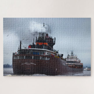Quebra-cabeça Navio Honorável James L Oberstar no Lago Superior