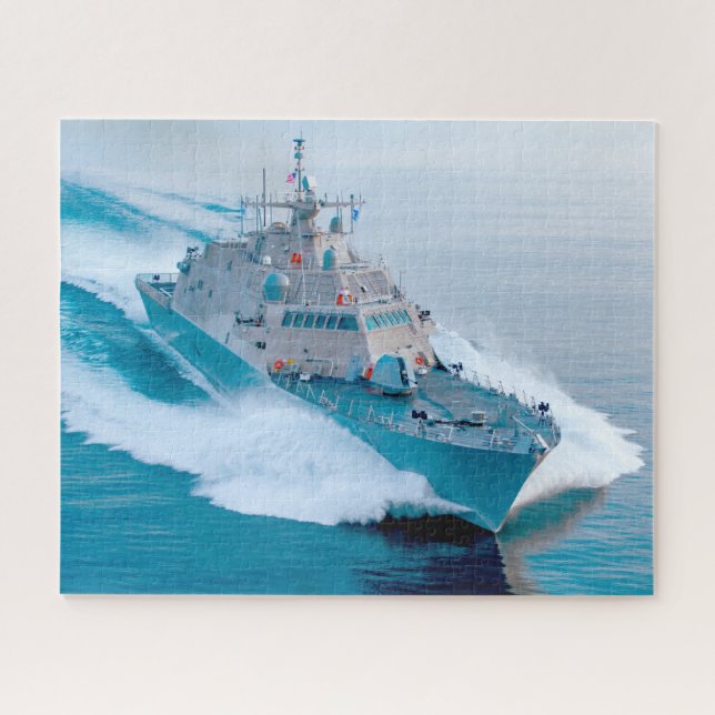 Quebra-cabeça NAVIO LITORAL DE COMBATE - LCS-13 (16x20 POLEGADAS (Horizontal)