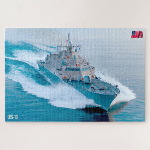 Quebra-cabeça NAVIO LITORAL DE COMBATE - LCS-13 (20x30 POLEGADAS