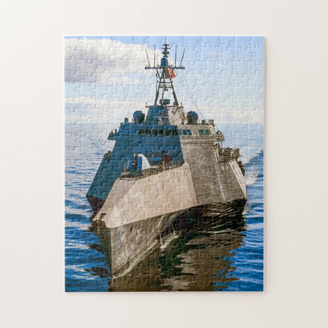 Quebra-cabeça NAVIO LITORAL DE COMBATE - LCS-16 (11x14 POLEGADAS (Vertical)