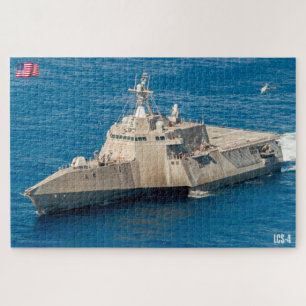 Quebra-cabeça NAVIO LITORAL DE COMBATE - LCS-4 (20 x 30 POLEGADA