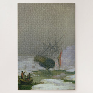 Quebra-cabeça Navio no Oceano Ártico - Caspar David Friedrich