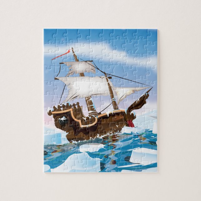 Quebra-cabeça Navio Quebra-Gelo (Vertical)