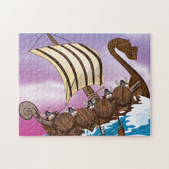 Quebra-cabeça Navio Viking (Horizontal)