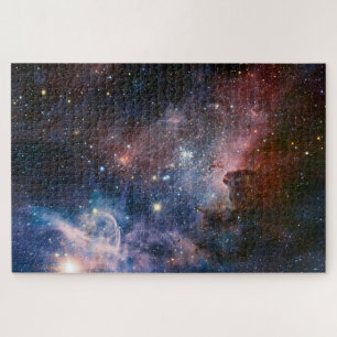 Quebra-cabeça Nebulosa Carina Vermelha e Azul do Telescópio Hubb