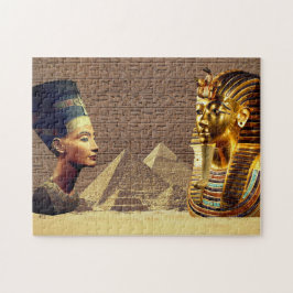 Quebra-cabeça Nefertiti e Tutankhamun Royalty Antigo