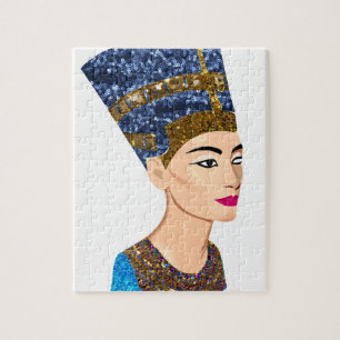 Quebra-cabeça nefertiti egípcio da rainha