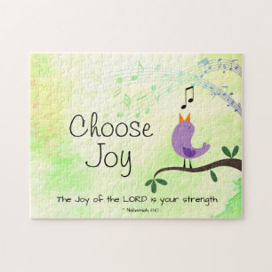 Quebra-cabeça Nehemiah 8:10 Joy of the Lord é sua força