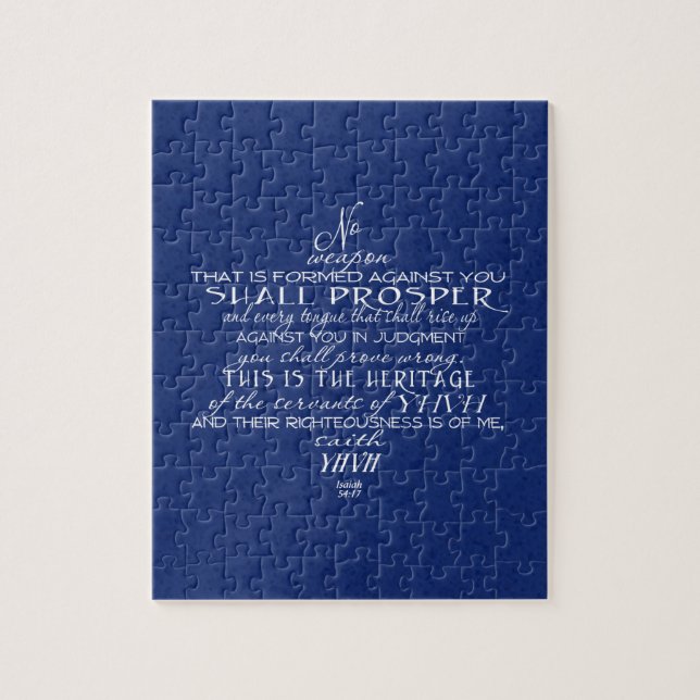 Quebra-cabeça Nenhuma Estrela de Arma de David Azul (Vertical)