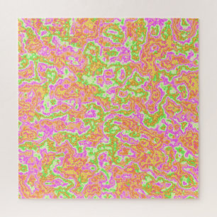 Quebra-cabeça Neon Acid Trip Marble 