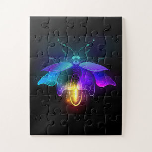 Quebra-cabeça Neon Firefly a preto