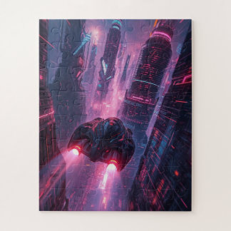 Quebra-cabeça Neon Future City