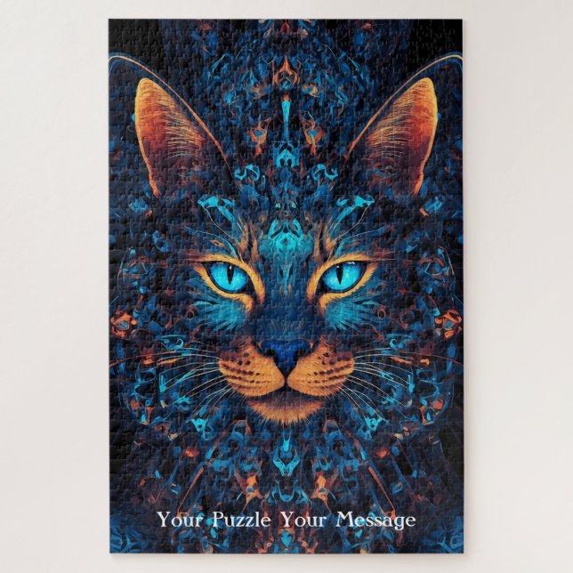 Quebra-cabeça Neon Mandala Majestade (Vertical)