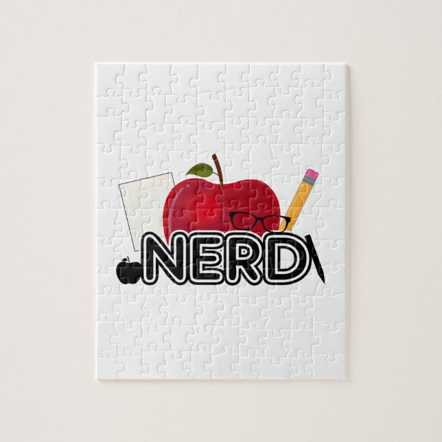 Quebra-cabeça Nerd - Logotipo (Vertical)