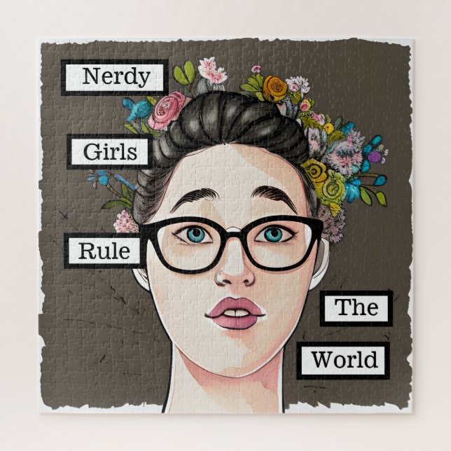 Quebra-cabeça Nerdy Girls governa o mundo (Vertical)