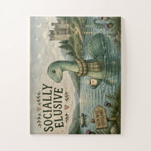 Quebra-cabeça Nessie Esquiva Socialmente Críptido Aconchegante L