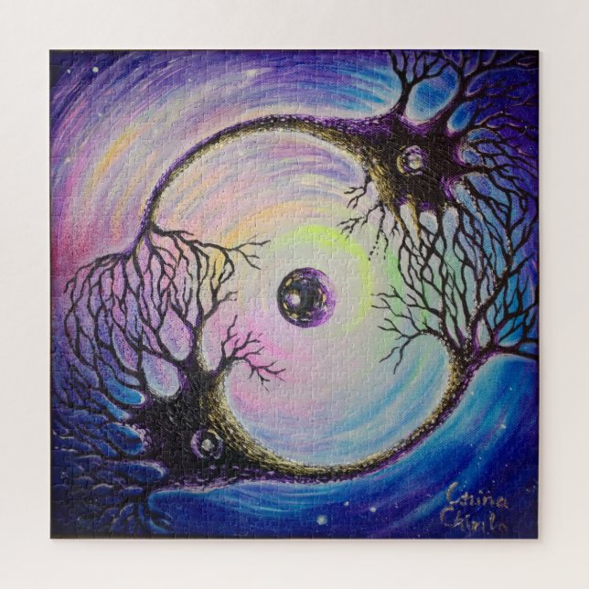 Quebra-cabeça Neurônios conectados (Vertical)