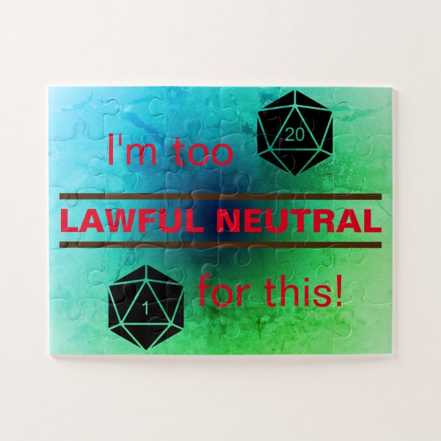 Quebra-cabeça Neutro Demais Legal (Horizontal)