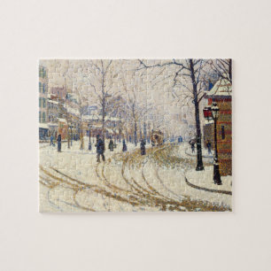 Quebra-cabeça Neve, Boulevard de Clichy, Paris por Paul Signac