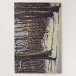 Quebra-cabeça Neve Natureza Cena Colorida Sombras