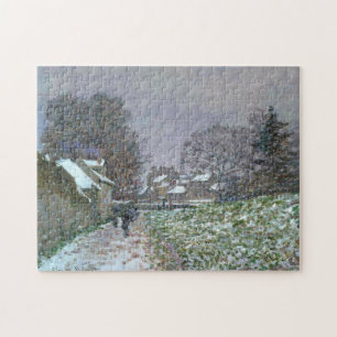 Quebra-cabeça Neve no Argenteuil Monet Fine Art