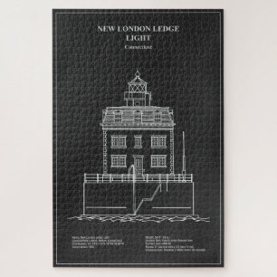 Quebra-cabeça New London Ledge Lighthouse - Connecticut - PD