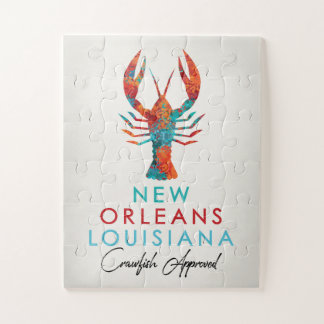 Quebra-cabeça New Orleans Louisiana Crawfish Bright