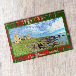 Quebra-cabeça New Slains Castle – Scottish Hay Clan Tartan