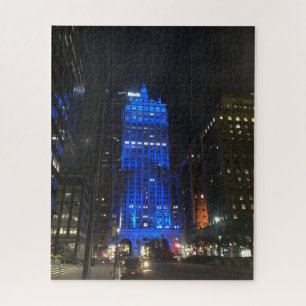 Quebra-cabeça New York Central Building NYC Park Avenue Night