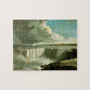 Quebra-cabeça Niagara Falls da rocha da mesa por John Vanderlyn