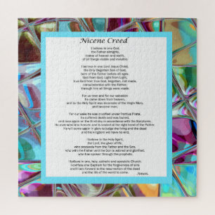 Quebra-cabeça Nicene Creed Declaração Cristã de Fé