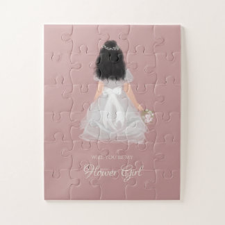 Quebra-cabeça Niece Flower Girl Junior Bridesmaid Proposta Doce