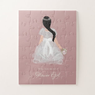 Quebra-cabeça Niece Flower Girl Junior Bridesmaid Proposta Doce