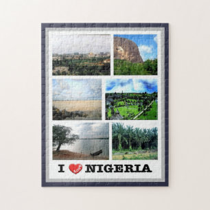 Quebra-cabeça Nigéria - I Love -