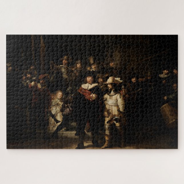 Quebra-cabeça Night Watch por Rembrandt (Horizontal)