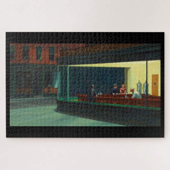 Quebra-cabeça "Nighthawks" por Edward Hopper Jigsaw Quebra-cabeç (Horizontal)