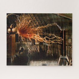 Quebra-cabeça Nikola Tesla Homem de Mistério Color Redux