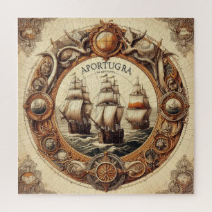 Quebra-cabeça Nina - Pinta - Papais noeis Maria - Aportugra Port