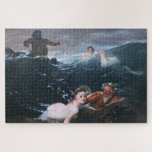 Quebra-cabeça Ninfas e Sábios Nadando nas Ondas