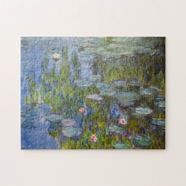 Quebra-cabeça Ninféias de Claude Monet 1915 Arte Impressionista (Horizontal)