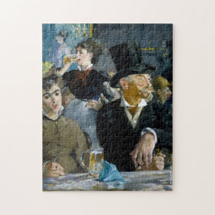 Quebra-cabeça No Café por Manet Impressionist Painting