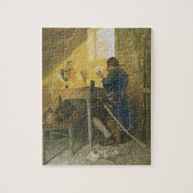 Quebra-cabeça No Cartões da Gaiola de Cluny pela NC Wyeth (Vertical)