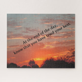 Quebra-cabeça No Fim do Dia Pôr do Sol Inspirador