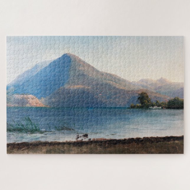 Quebra-cabeça No Hudson, Albert Bierstadt (Horizontal)