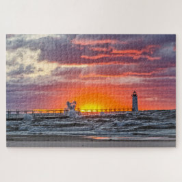 Quebra-cabeça No início do pôr do sol