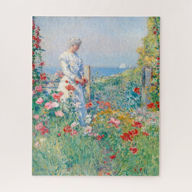 Quebra-cabeça No Jardim de Frederick Childe Hassam (Vertical)