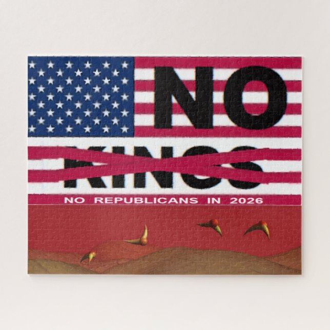 Quebra-cabeça "NO kings" Puzzle (Horizontal)