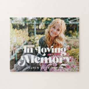 Quebra-cabeça No Loving Memory Vintage Retro Memorial Photo