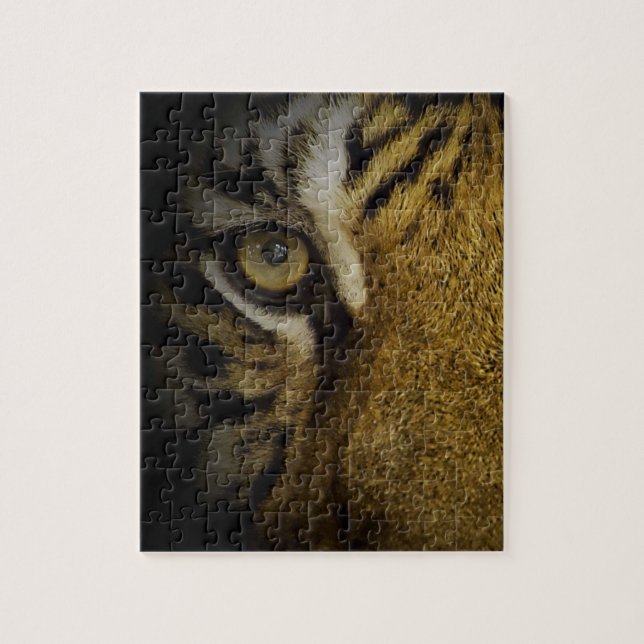 Quebra-cabeça No Olho de um Tigre (Vertical)