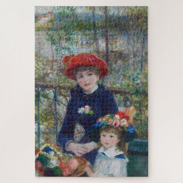 Quebra-cabeça No Terraço, Retrato Impressionista, Renoir (Vertical)